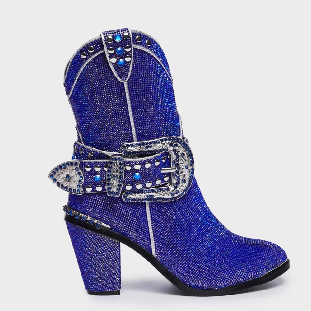 NWT- Club Exx
Sheriff Shine Cowboy Boots - Blue